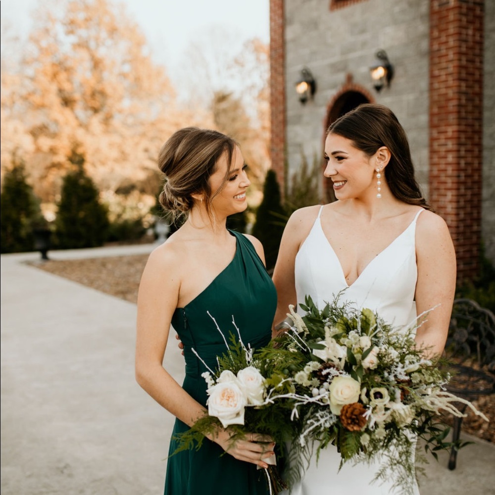 Pine Green Bridesmaid Dress!